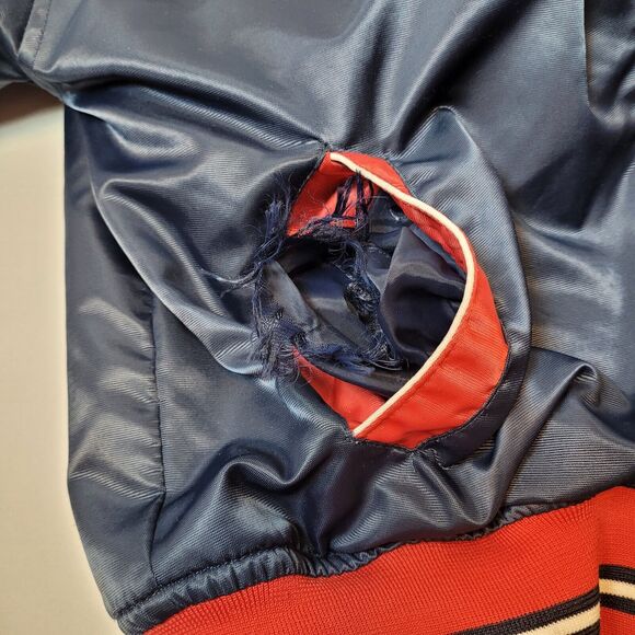 Vintage FUBU The Collection Basketball Varsity Puffer Jacket Button Down Boys - Picture 16 of 16